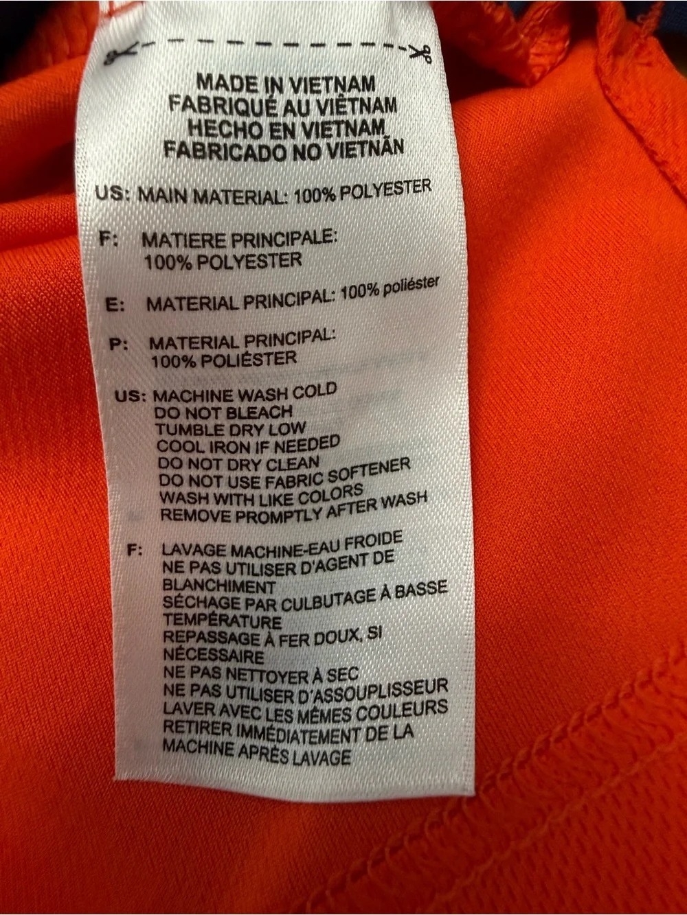 Adidas Golf Polo Shirt Men 2XL Orange Navy Colorblock Performance Stretch